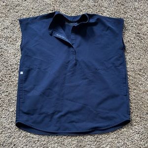 Figs navy blue Rafaela scrub top XXS
